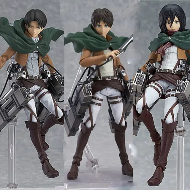 Attack on Titan Premium Figures Set | Eren, Mikasa & Levi Collectible