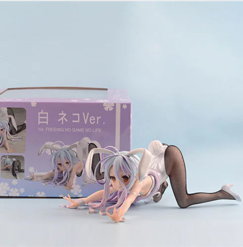 No game No life Shirou White Bunny Girl Figurine | Premium 12cm Anime Collectible
