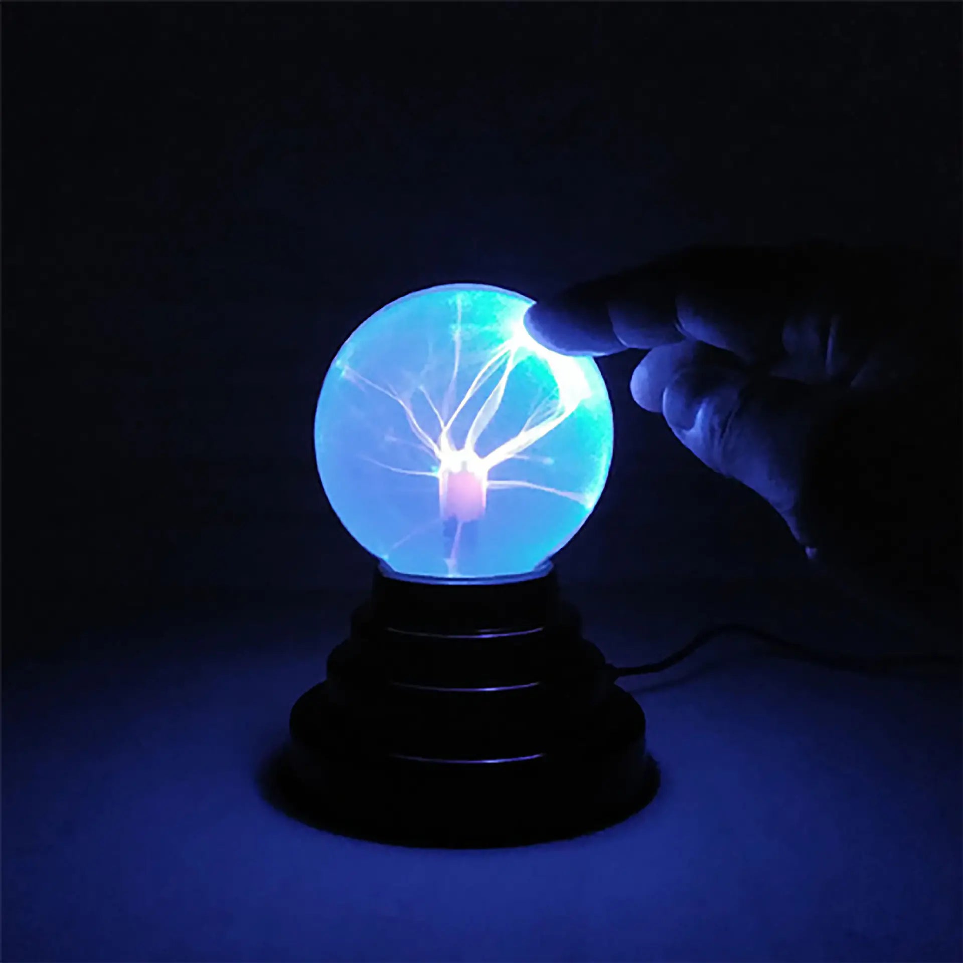 USB Plasma Magic Ball Lamp | Sound-Activated Lightning Sphere Light for Room Decor
