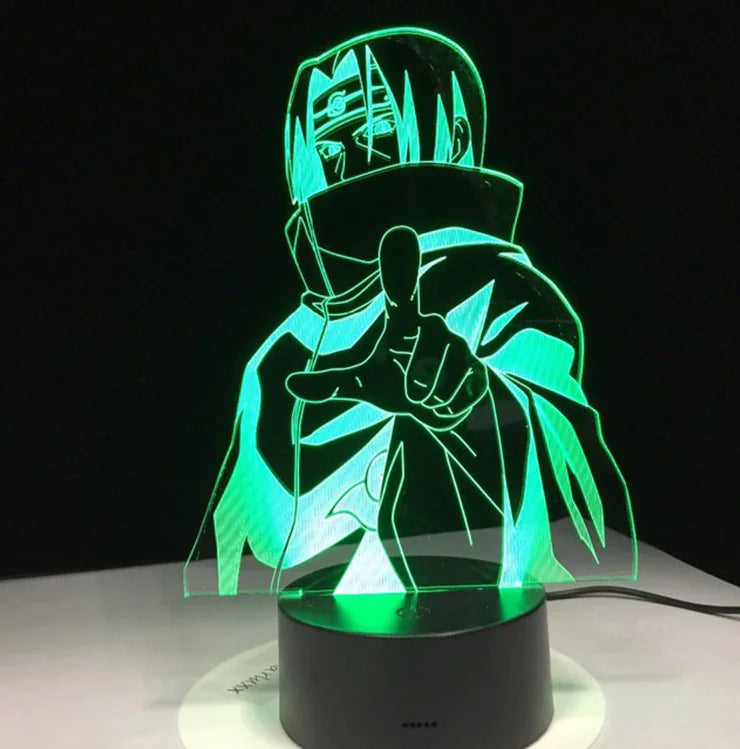 Itachi Uchiha 3D Night Light with Colorful Effects