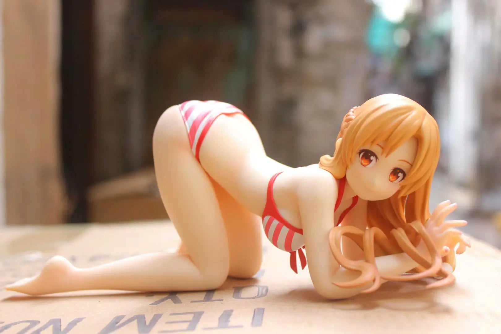 Asuna Doggy Pose Sword Art Online Swimsuit Collectible