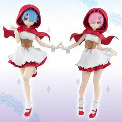 Rem and Ram Red Hood Figure