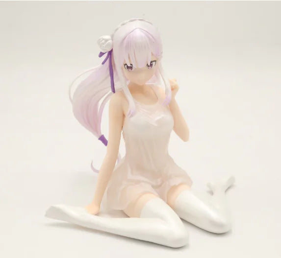 Re:Zero Rem, Ram & Emilia Figure Set – Pajamas & Lingerie Collectible Models