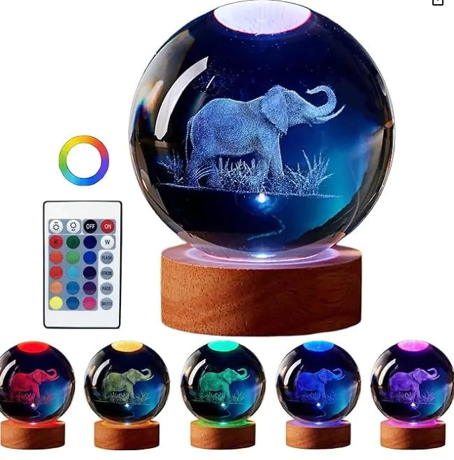 🪐 3D Solar System Crystal Ball Night Light with Remote – Premium Collector Edition