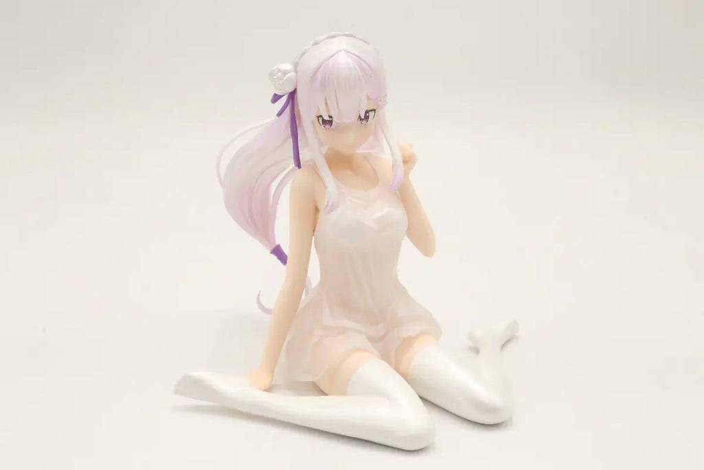 Re:Zero Rem, Ram & Emilia Figure Set – Pajamas & Lingerie Collectible Models