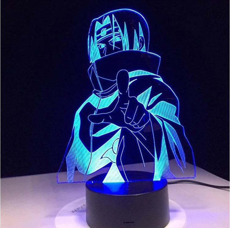 Itachi Uchiha 3D Night Light with Colorful Effects