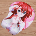 Silicone Gaming Mouse Pad with Wrist Rest - Rias Gremory Design