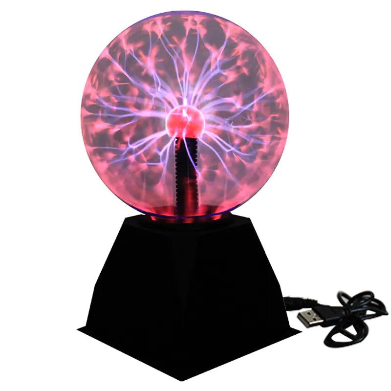 USB Plasma Magic Ball Lamp | Sound-Activated Lightning Sphere Light for Room Decor