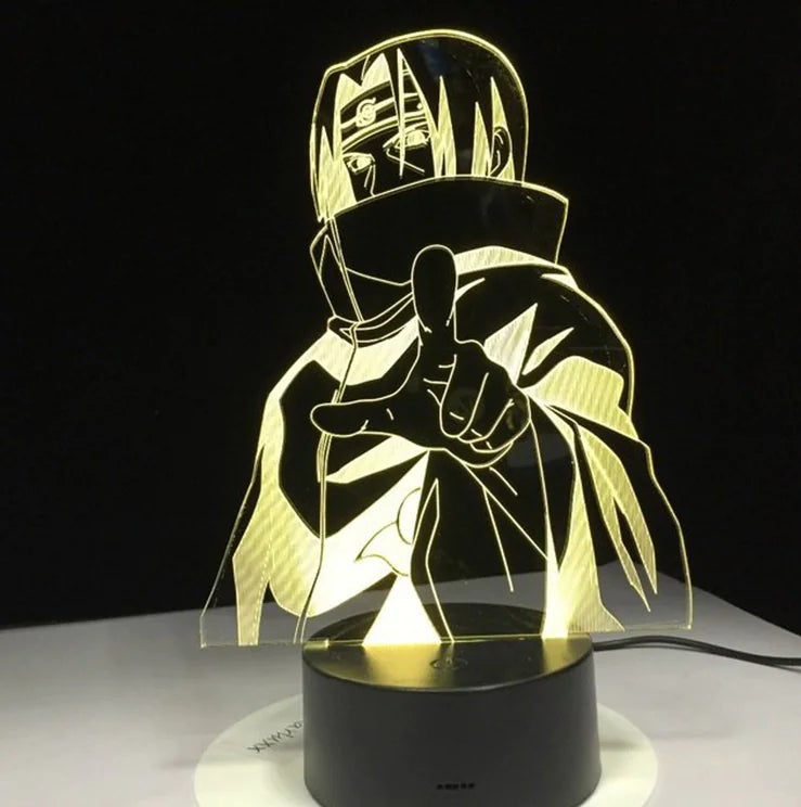 Itachi Uchiha 3D Night Light with Colorful Effects