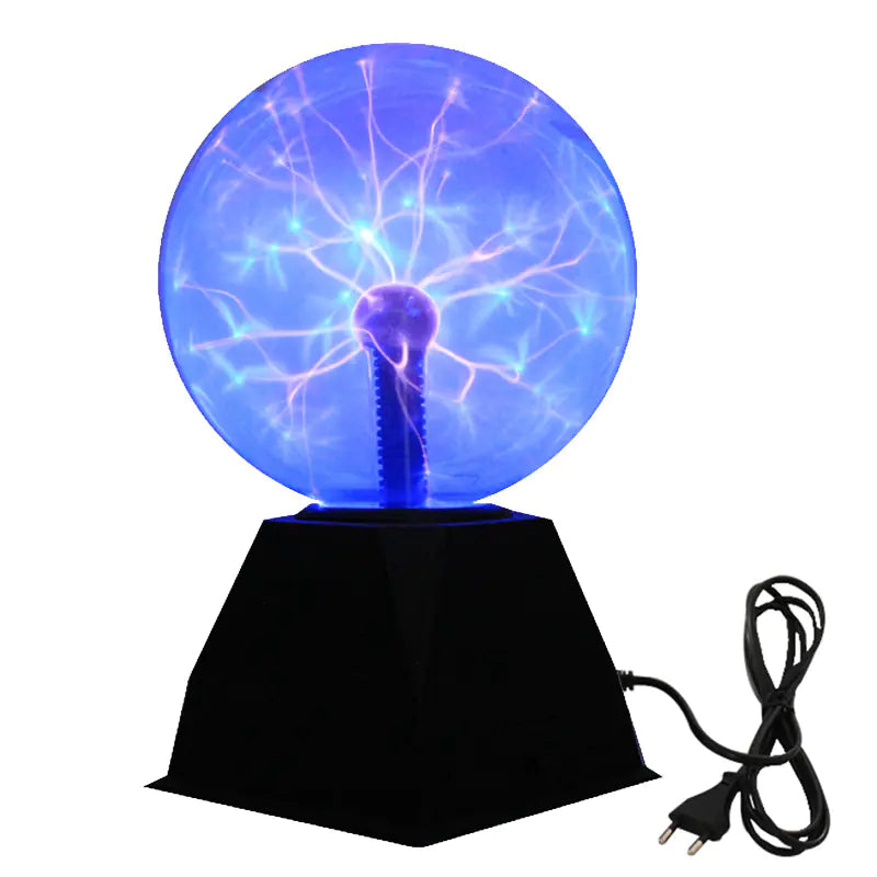 USB Plasma Magic Ball Lamp | Sound-Activated Lightning Sphere Light for Room Decor