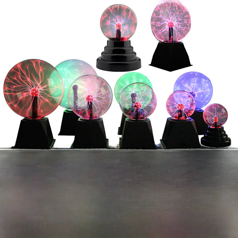 USB Plasma Magic Ball Lamp | Sound-Activated Lightning Sphere Light for Room Decor