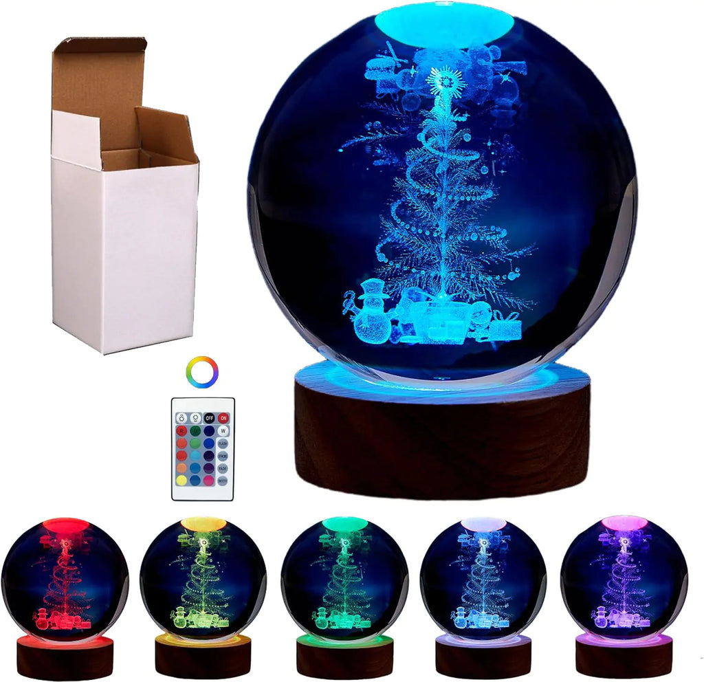 🪐 3D Solar System Crystal Ball Night Light with Remote – Premium Collector Edition