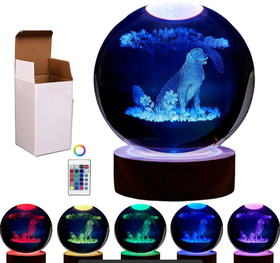 🪐 3D Solar System Crystal Ball Night Light with Remote – Premium Collector Edition