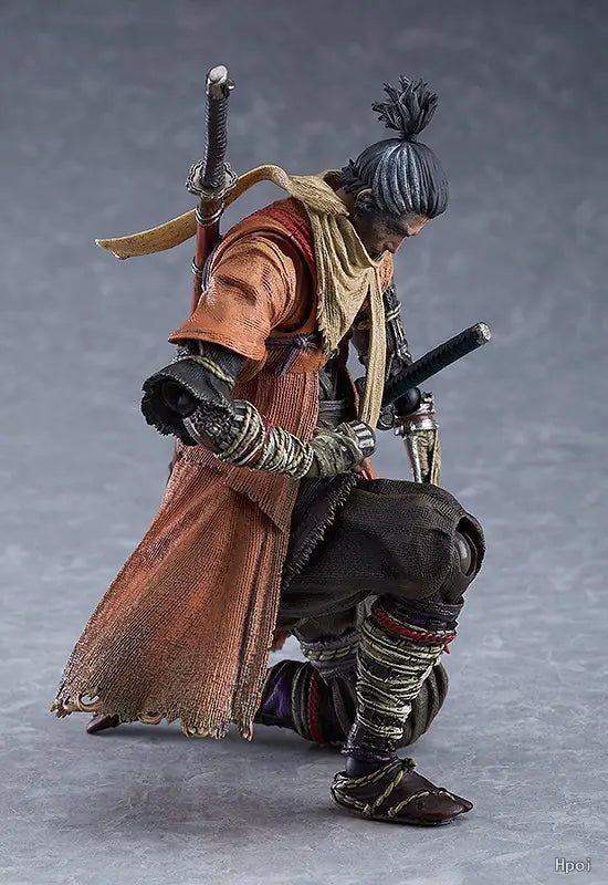 🐺 Sekiro The Wolf Deluxe Action Figure - Shadows Die Twice Collectible with Jointed Design