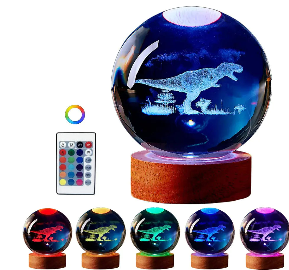 🪐 3D Solar System Crystal Ball Night Light with Remote – Premium Collector Edition