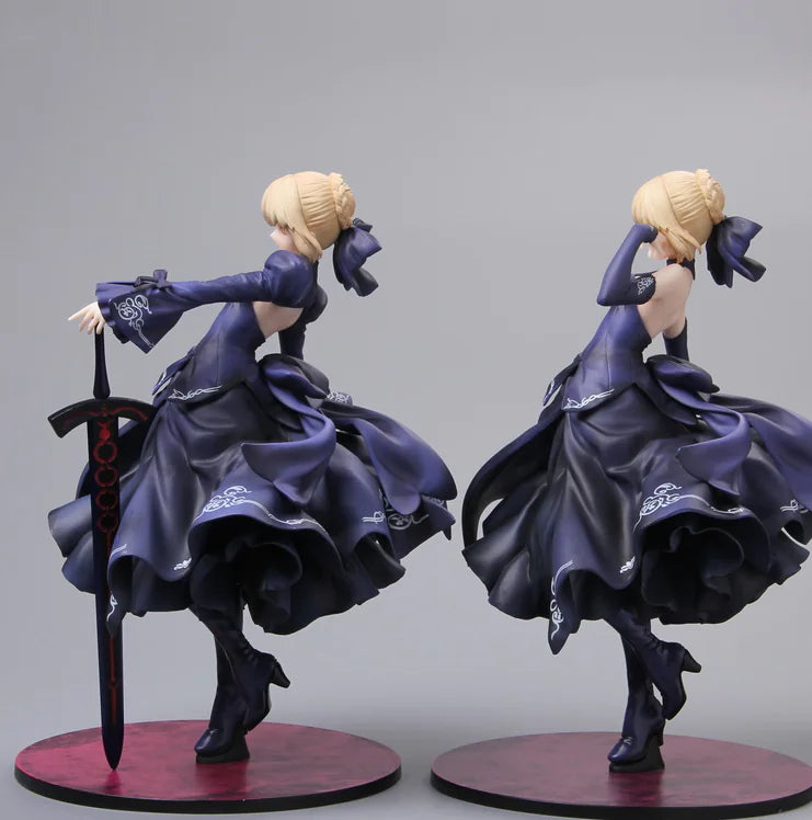 Grand Scale Saber Alter Figure - Dark Dress Collectible with Interchangeable Arm