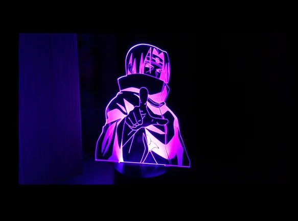 Itachi Uchiha 3D Night Light with Colorful Effects