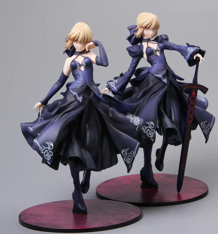 Grand Scale Saber Alter Figure - Dark Dress Collectible with Interchangeable Arm