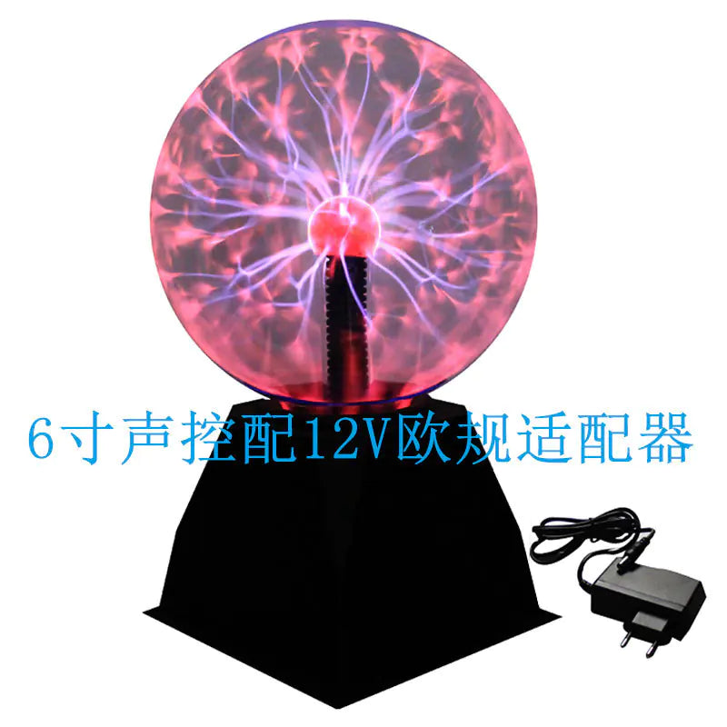 USB Plasma Magic Ball Lamp | Sound-Activated Lightning Sphere Light for Room Decor