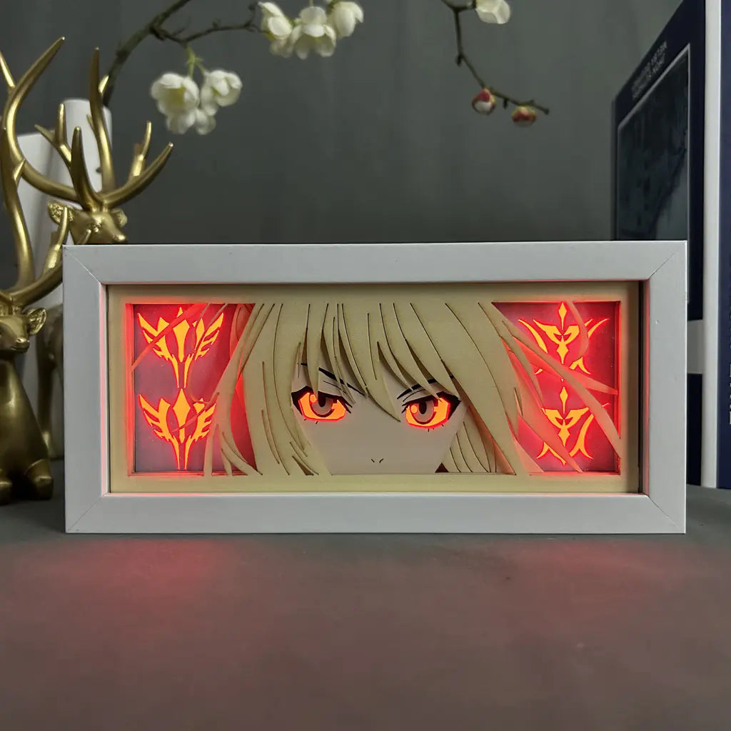 Anime Paper Cut Lamp Desktop Light for Anime Collectors