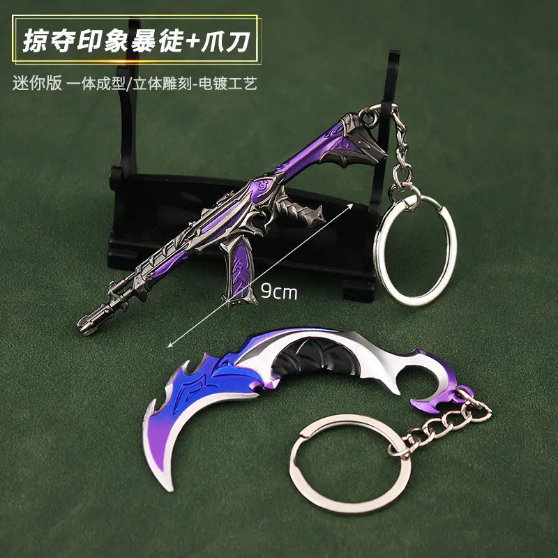 Valorant Keychain Set - Metal Weapon Replies